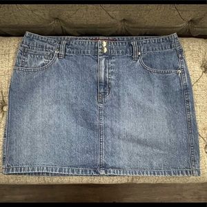 So Double Button Mini Jean Skirt Sz 13